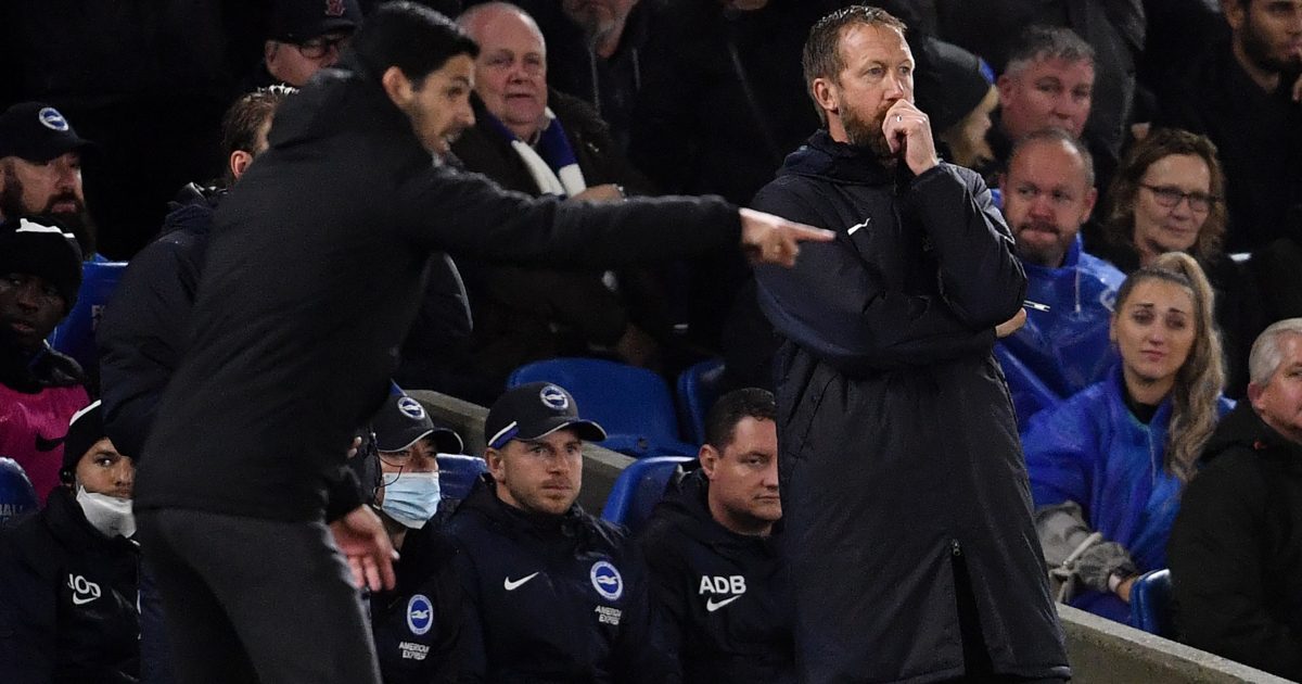 Mikel-Arteta-Graham-Potter-Brighton-Arsenal